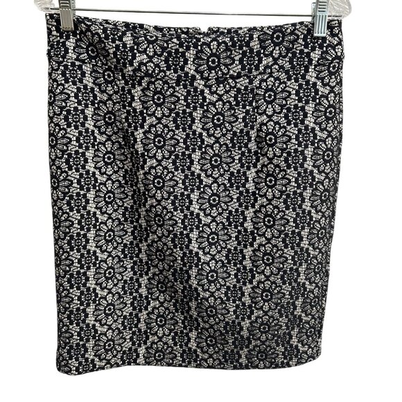 Jupe Sarong Wrap Banana Republic Noir Et Blanc - Taille 12, Avec Poches, Occasion Très Bon état